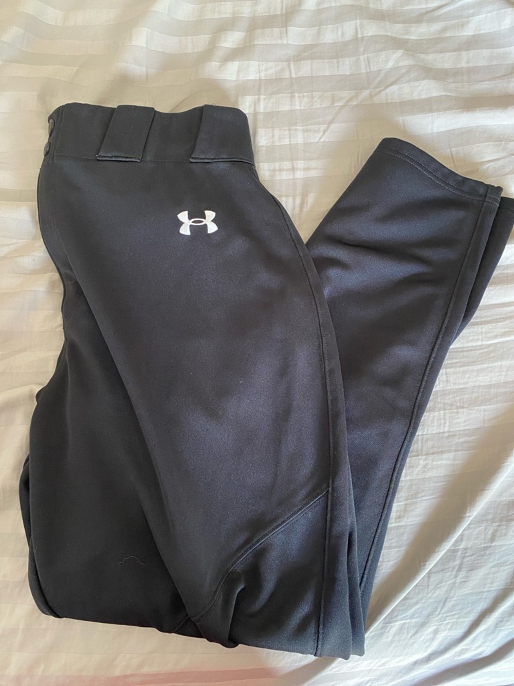 Under Armour Black Leggings with White Logo Accent